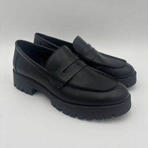 Steve Madden Course Lug Loafer Shoes Slip On Womens Size 10 Goth